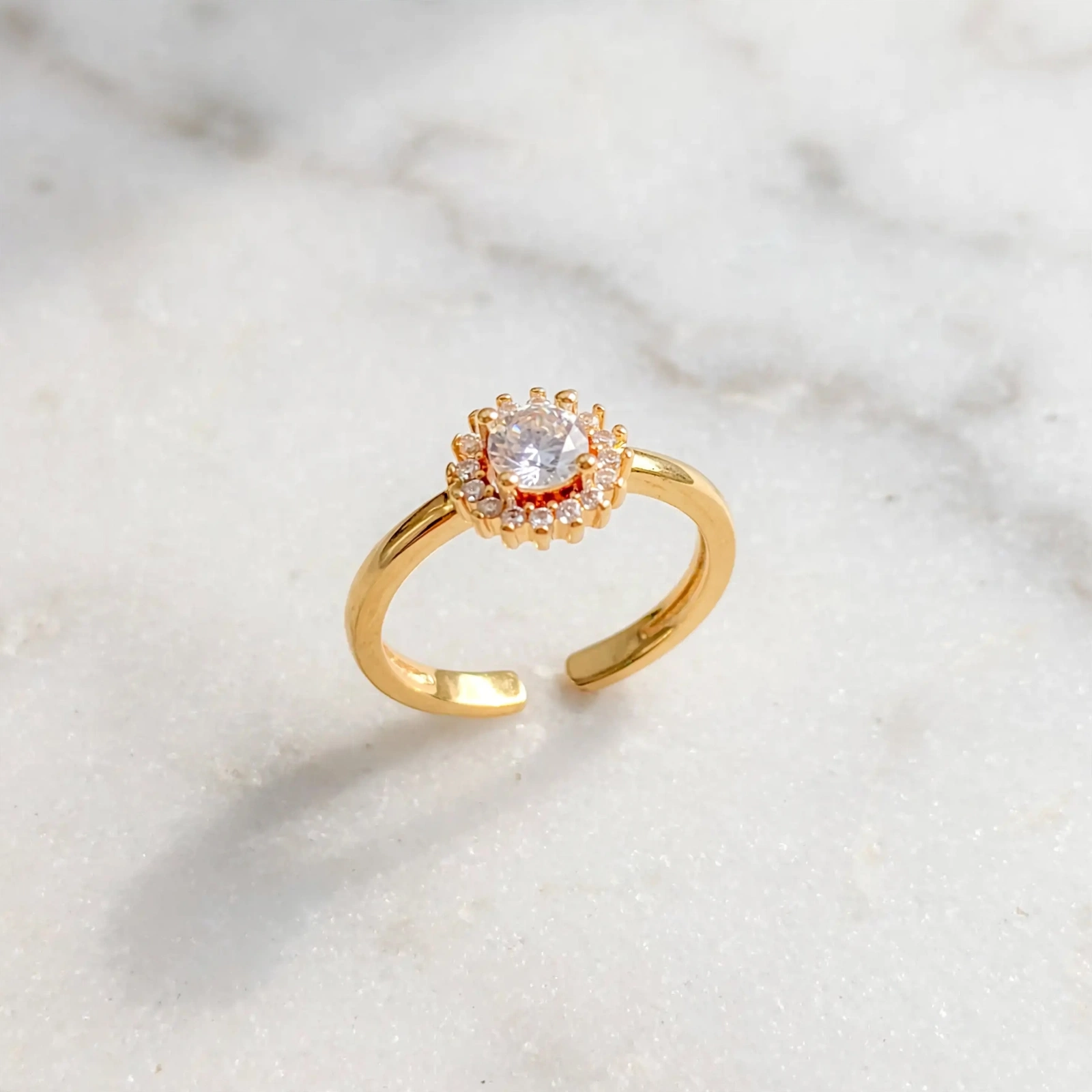 Anillo Corona Halo Circones