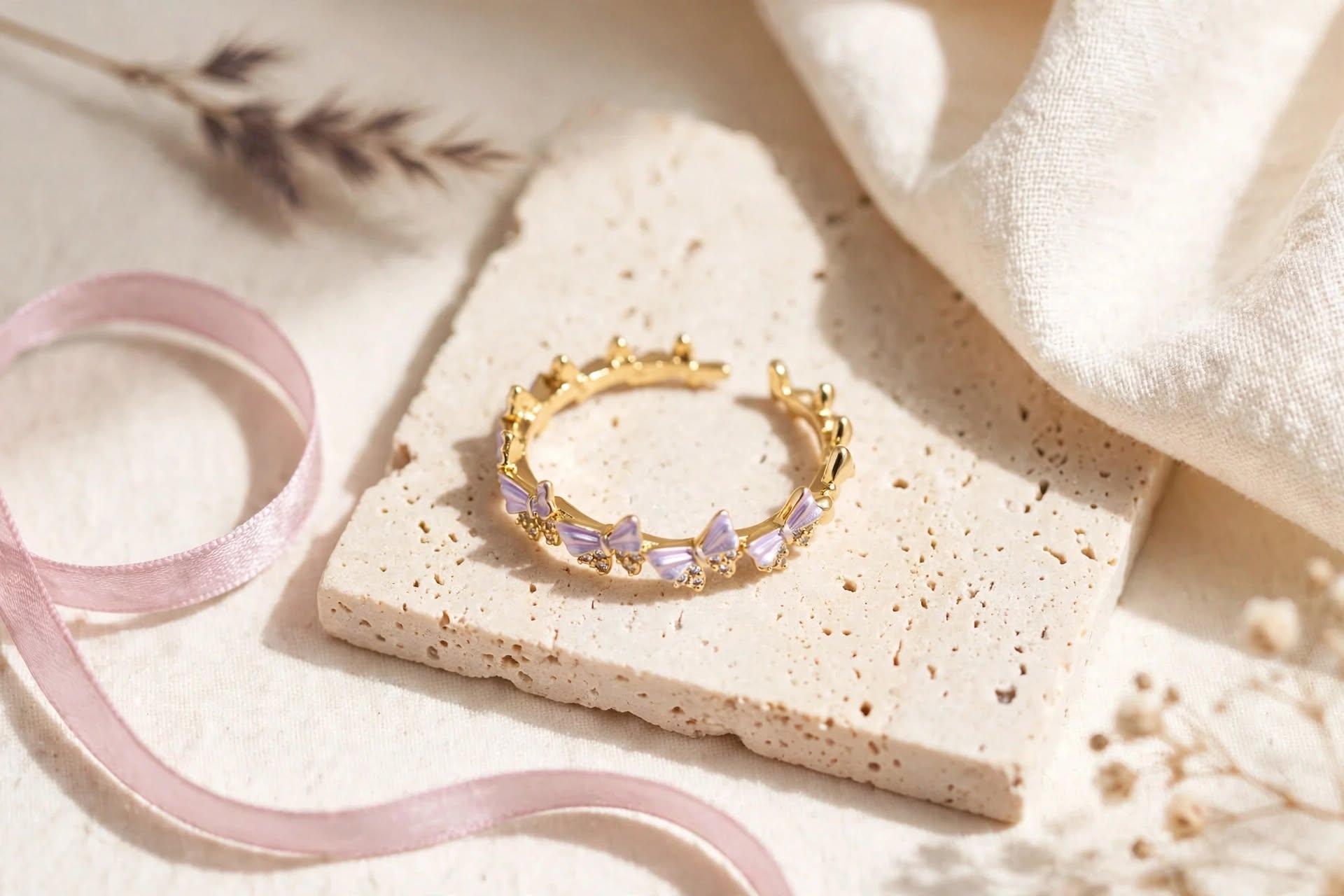Anillo Mariposa Purple