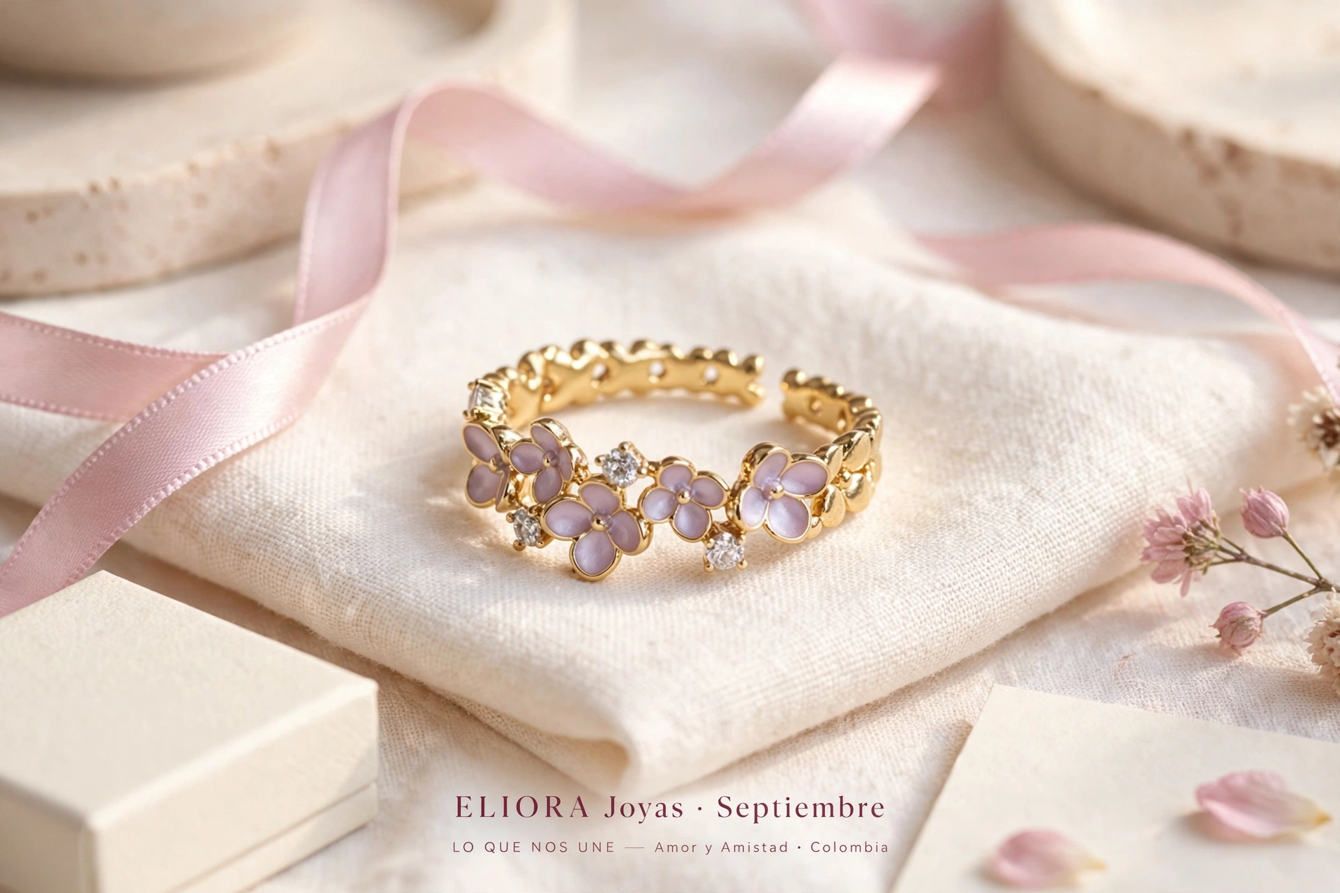 Anillo Flor Purple