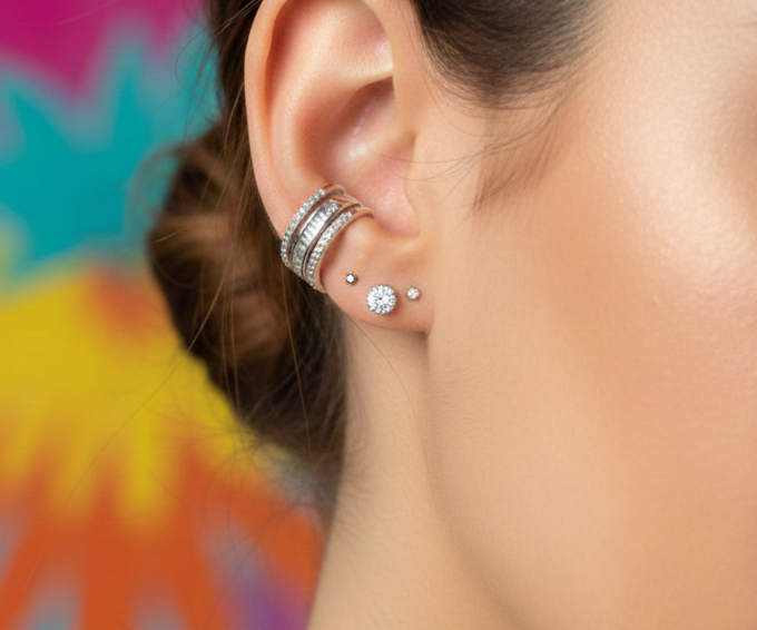 Elegancia Plata (EARCUFF)