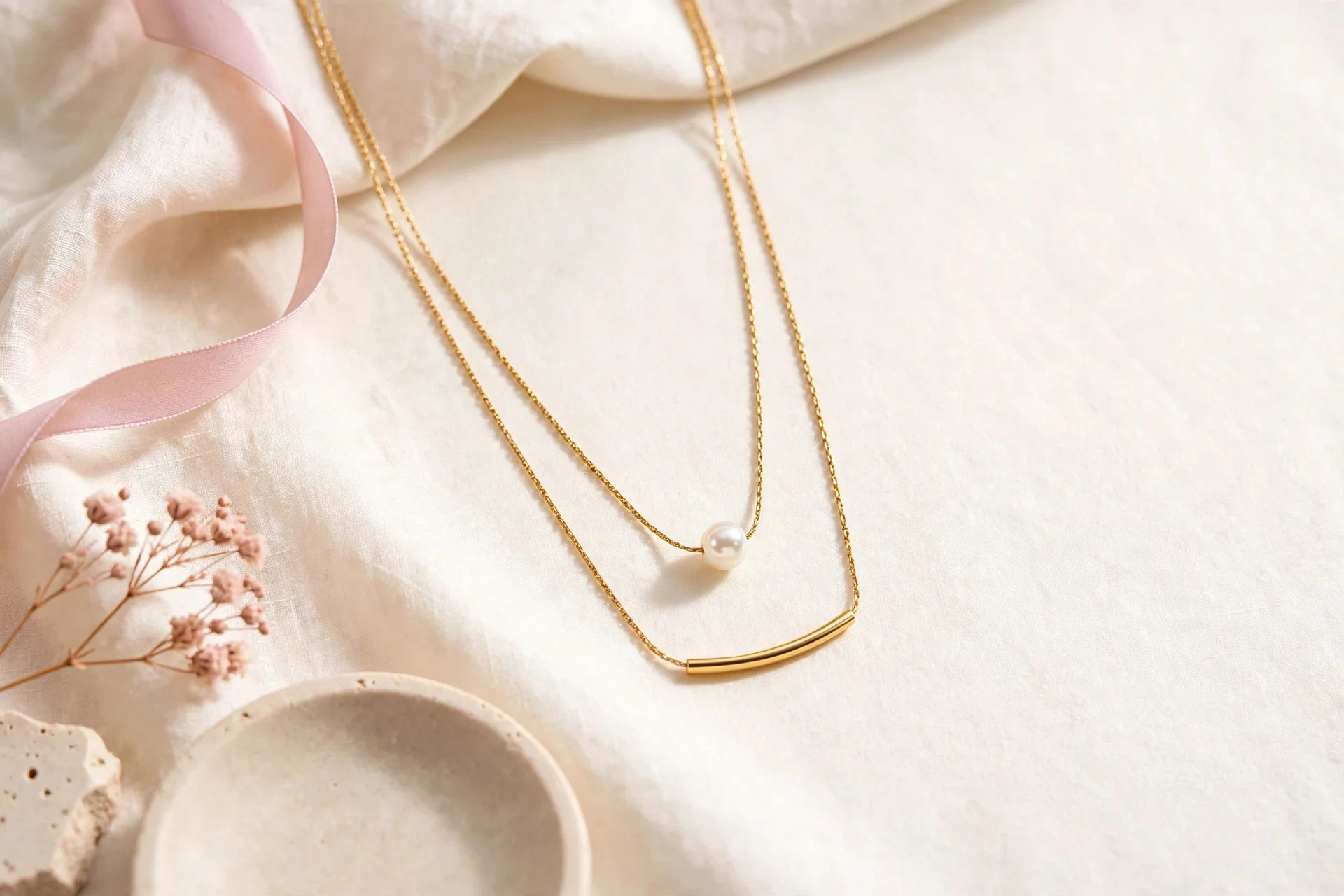 Collar Perlas Smile Golden