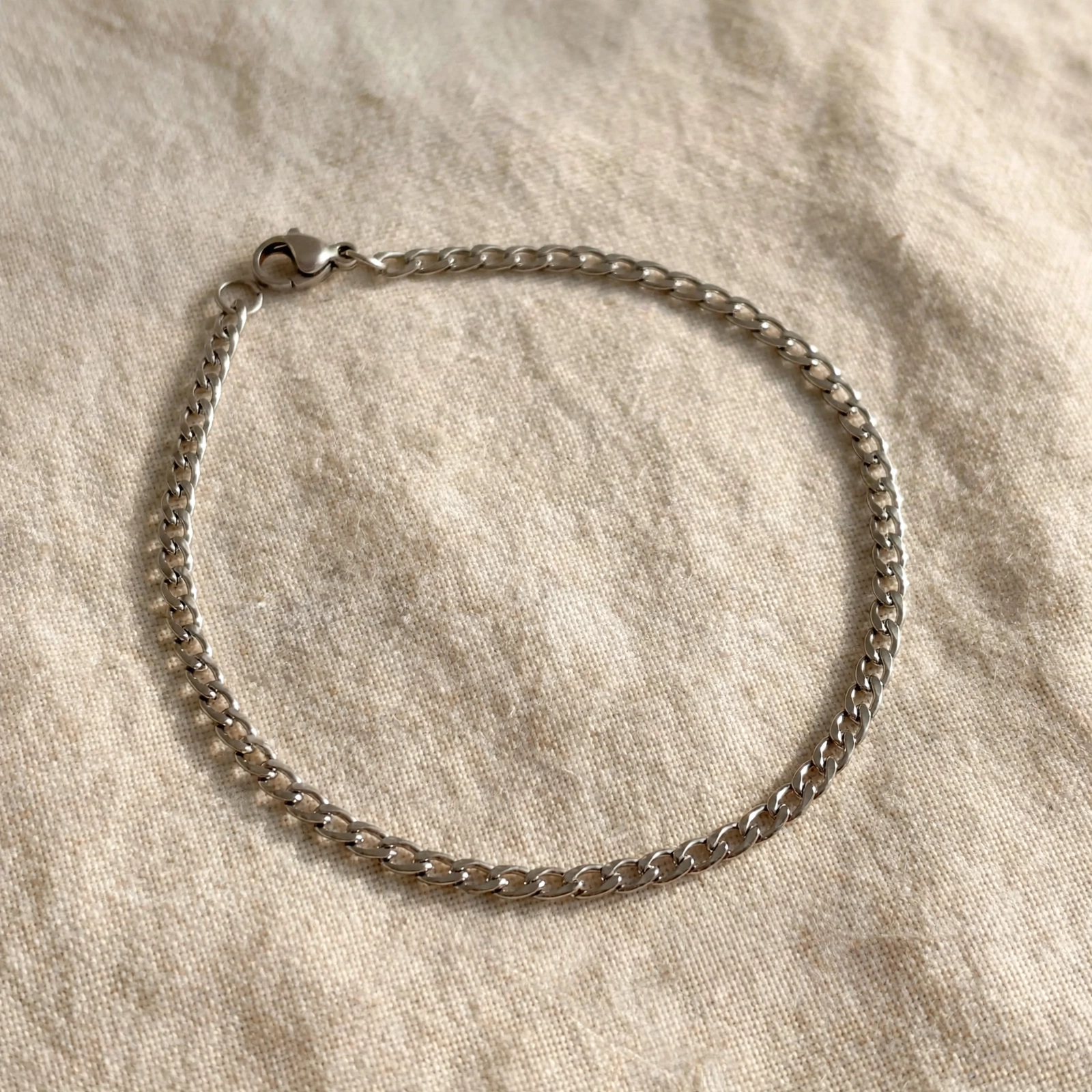 Pulsera Cubana Silver Steel foto 2