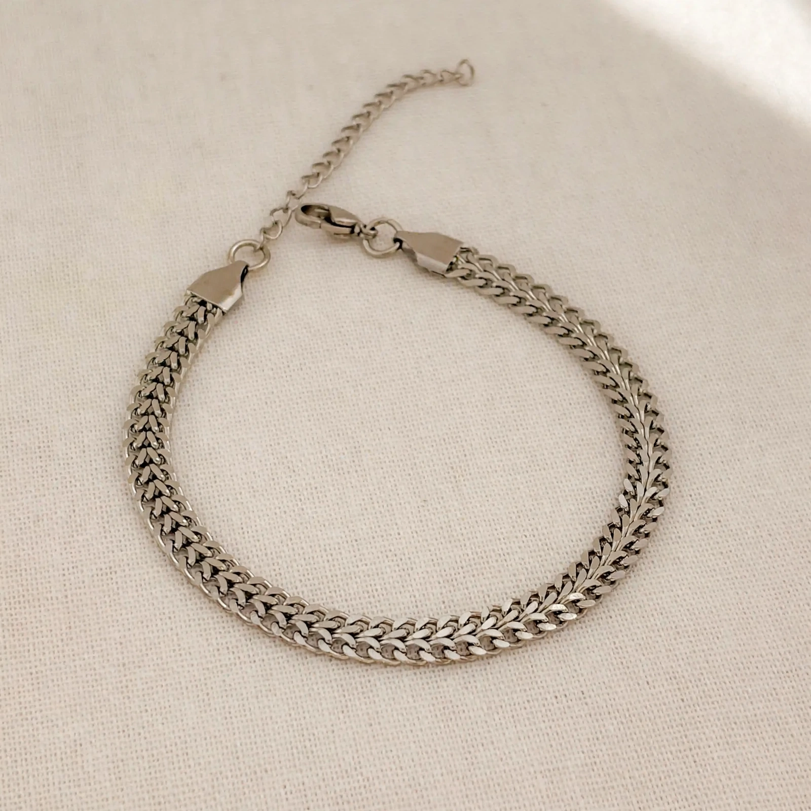Pulsera Cubana Doble Steel